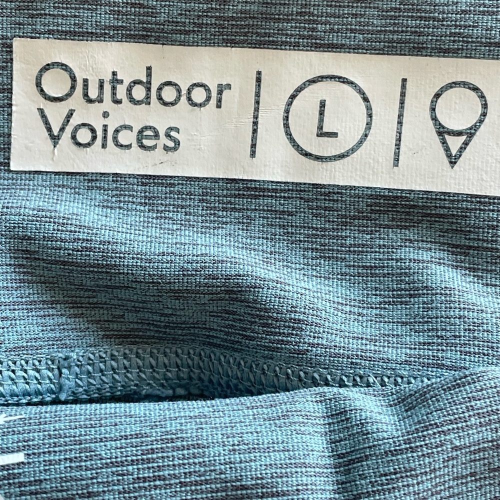 Outdoor Voices 3/4 Leggings Heathered Mint Green NWOT - Picture 11 of 11